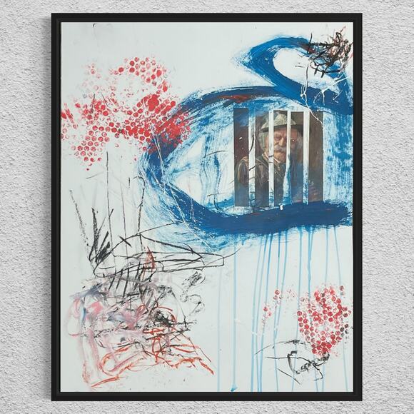 Original Mixed Media Abstract Art Painting 18x24 “Buttered" Signed - Picture 1 of 6